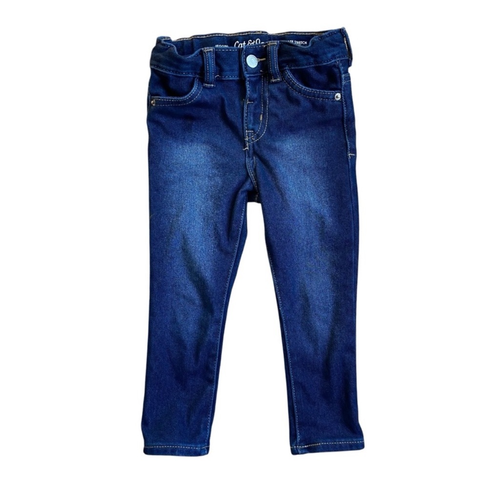 Children's Denim Jeans set of 2 - Light and Dark Blue - 2T